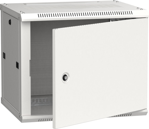 ITK Шкаф настенный LINEA W 6U 600х450мм дверь металл RAL 7035 | код LWR3-06U64-MF | IEK